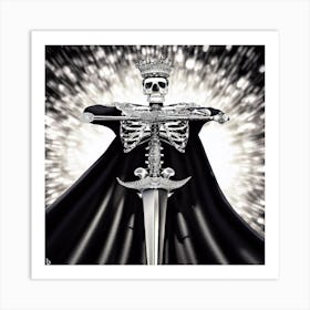 Skeleton With Sword 6 Art Print