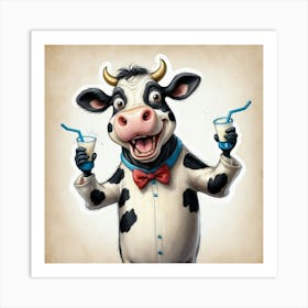 Milk Cow Art Print