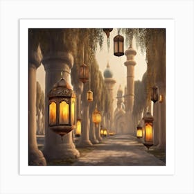 Islamic Lanterns Art Print