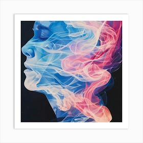 Smoke Portrait Art Print