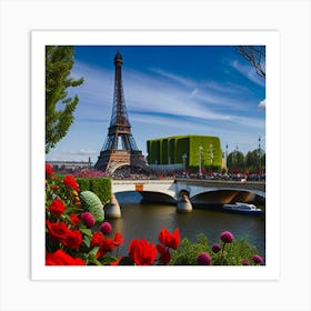 Paris Eiffel Tower 2 Art Print