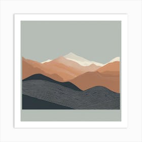 Mountains In The Sky Art Print