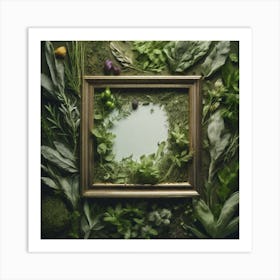 Frame Of Herbs 13 Art Print