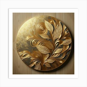 Gold Leaf Painting Art Print