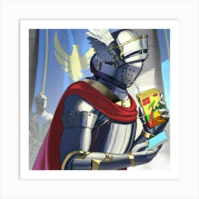 Knight In Armor Art Print