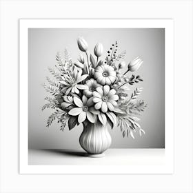 Flowers In A Vase 86 Art Print