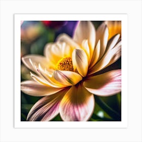 Dahlia Flower 2 Art Print