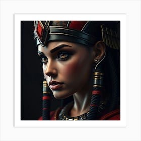 Cleopatra Detail Portrait Drawing Art Print