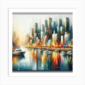 Cityscape Painting Art Print