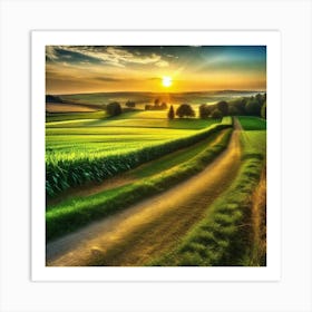 Sunset In The Countryside 29 Art Print