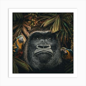 Gorilla in the Jungle Art Print