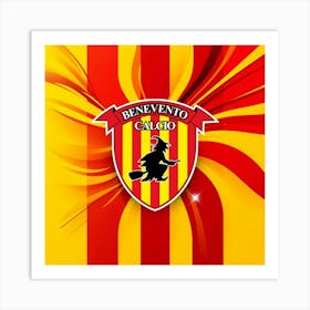 Benevento Calcio Logo Wall Art 7 Art Print