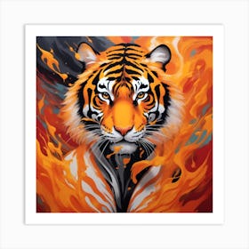 Confident Tiger Art Print