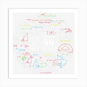 12 Year Old Gift Boys Girlsnager 12th Birthday Gift Math 1 Art Print