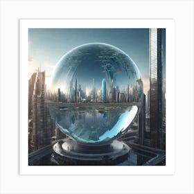 Futuristic Cityscape 88 Art Print