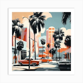 Miami Cityscape, 1327 Art Print