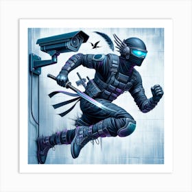 Modern ninja 2 Art Print