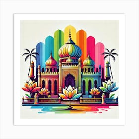 Lotus Temple 2 Art Print