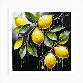 Lemon art 2 Art Print