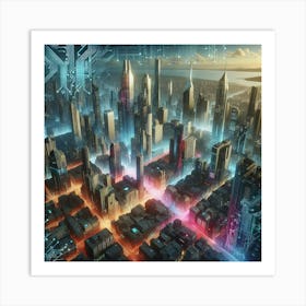 Futuristic Cityscape 9 Art Print