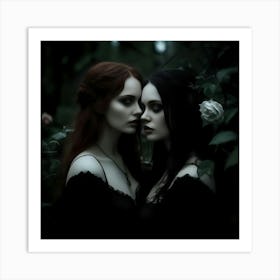 Gothic Women 2 Art Print