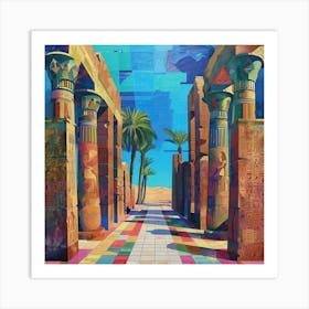 Egyptian Street Art Print