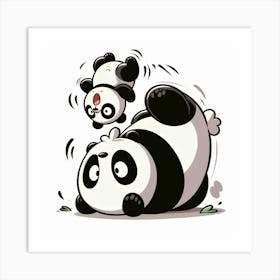 Panda Bears Art Print