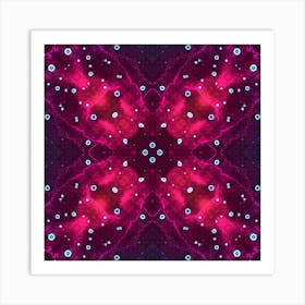 Violet Flower Abstraction Art Print