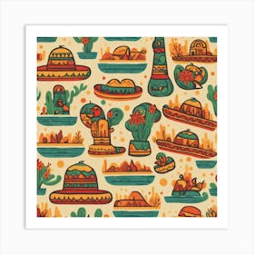 Mexican Pattern 1 Art Print