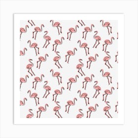 Pink Flamingos 1 Art Print