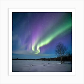 A Photo Of The Aurora Borealis Dancing Across The 00eyvognra2ssinnk4k6ew Tx H9pobtcarjdta0kzc8q(1) Art Print