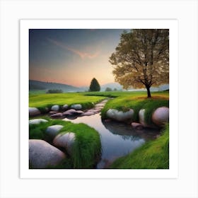 Peaceful Landscapes Photo (37) Art Print