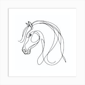 Horse Line Art wall art Art Print