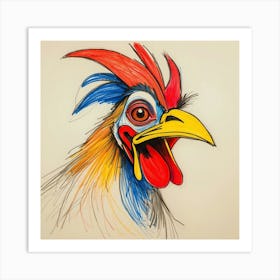 Rooster 14 Art Print