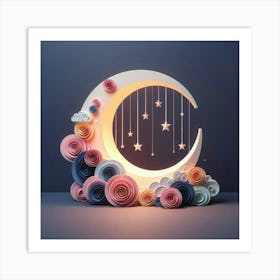 3d Paper Art 1 Art Print