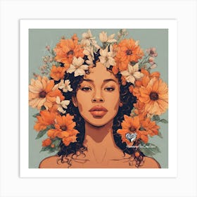 Flower Girl Art Print