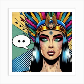 Pop Egyptian Amira Star Art Print