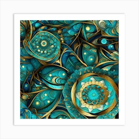 Abstract Psychedelic Pattern Art Print