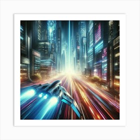 Futuristic City Art Print