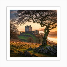 Ruins Of A Scottish Castle Art Print