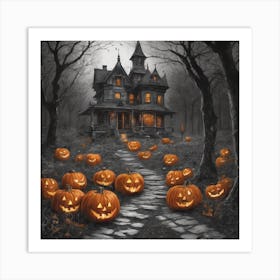 Haunted House 1 Art Print