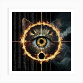 Eye Of The Cat 1 Art Print