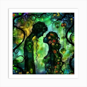 Fairytale Lovers Art Print