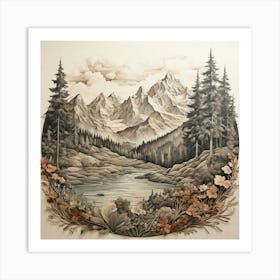 Mountain Landscape 11 Art Print