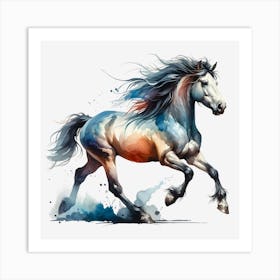 Horse Running 2 Art Print
