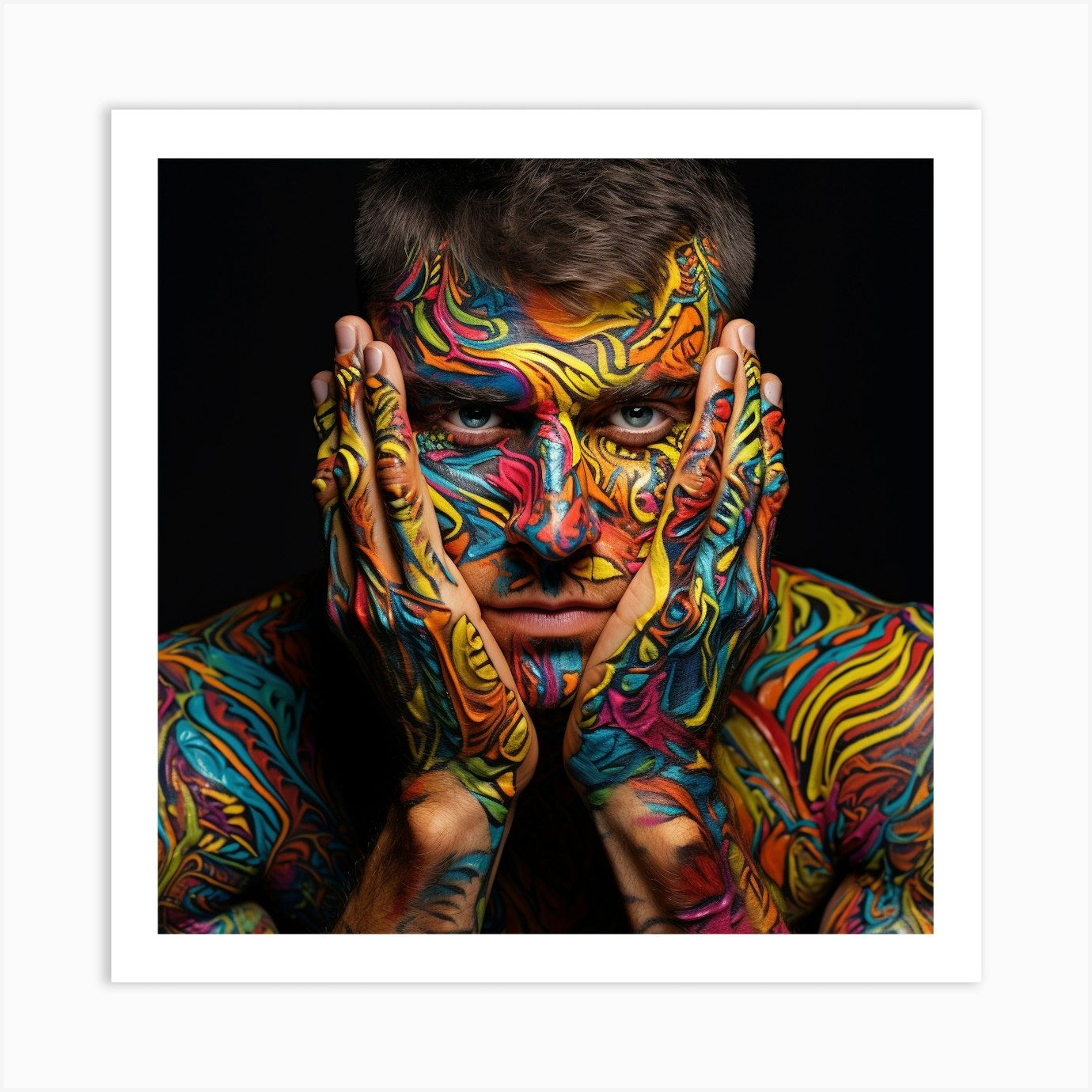 Inner Colour UV body painting Melbourne glow body art  Body art painting,  Body art photography, Body painting men