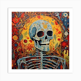 Csgboss Generate A Stunning Portrayal Of A Skeleton Funny Doodl 1249ee24 9473 4506 85f7 364822dc5288 Art Print