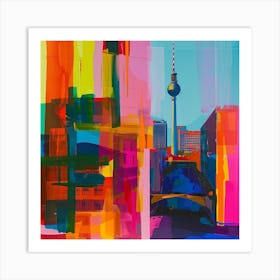 Abstract Travel Collection Berlin Germany 4 Art Print