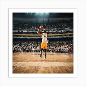 Basketball Player In Action 6 Art Print