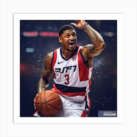 Bradley Beal AI Art Print